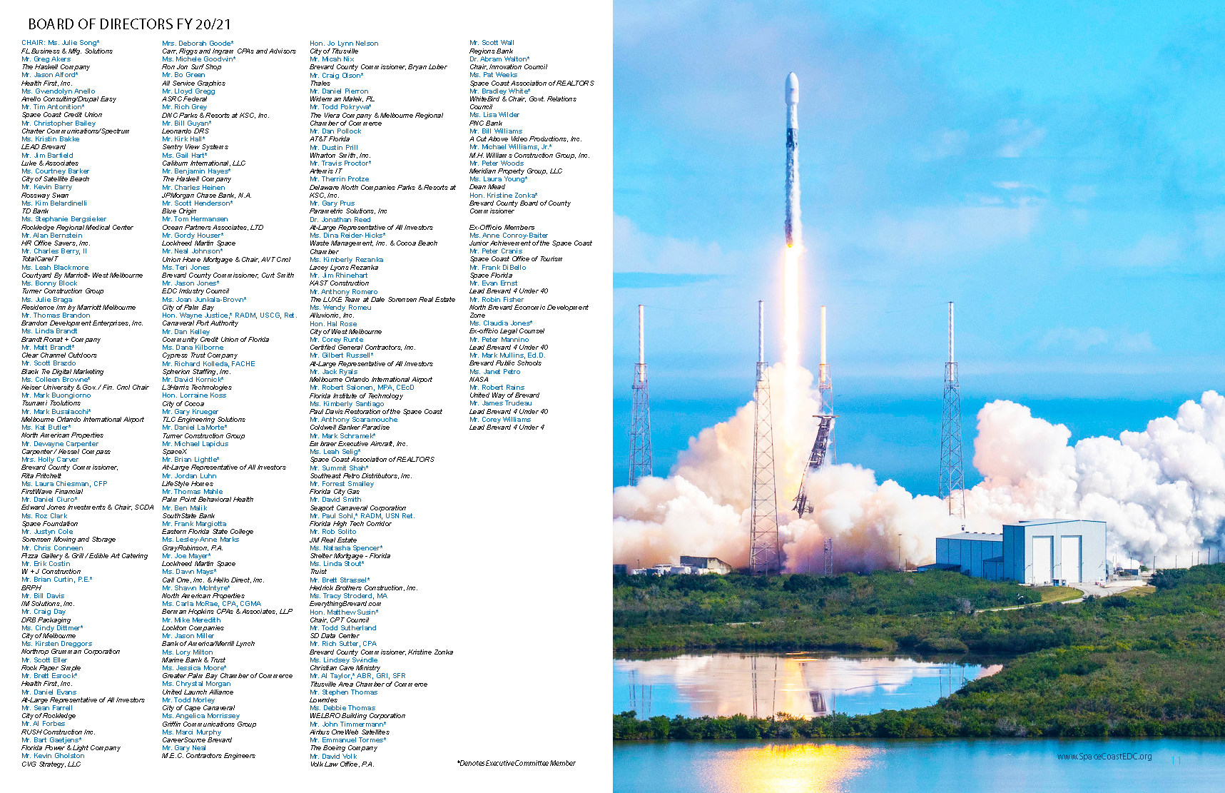 EDC FL Space Coast Annual Report Fiscal Year 2020/2021 Board of Directors
