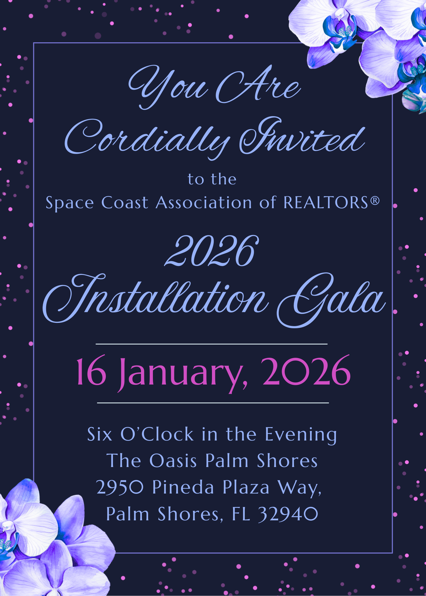 Gala event invitation
