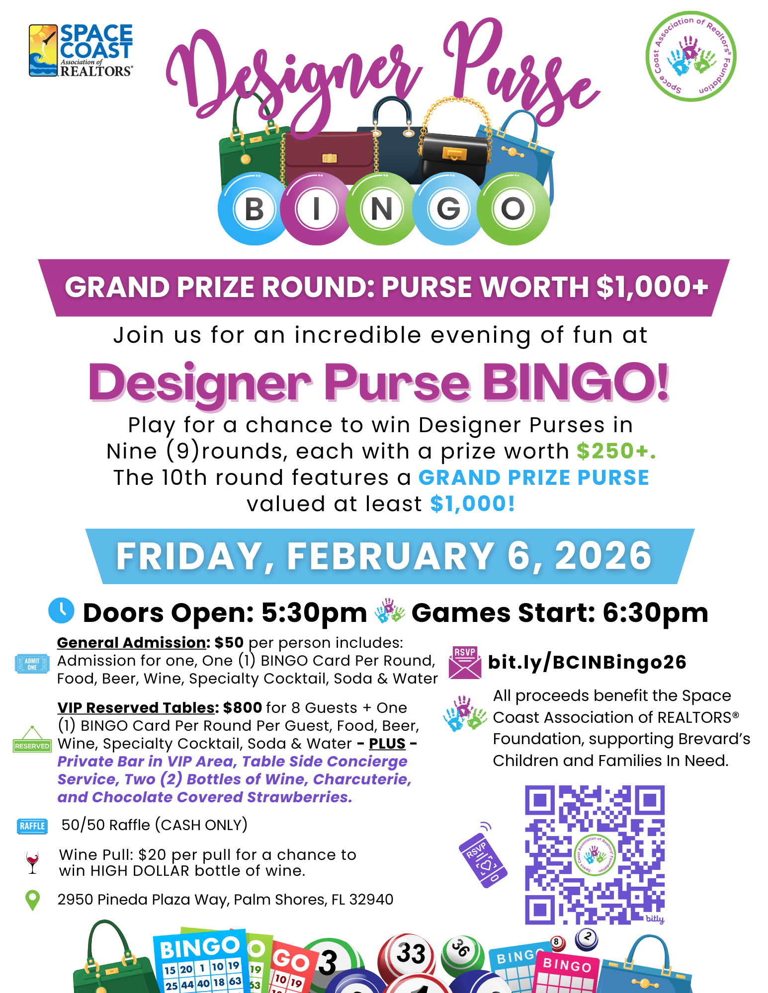 purse bingo flyer