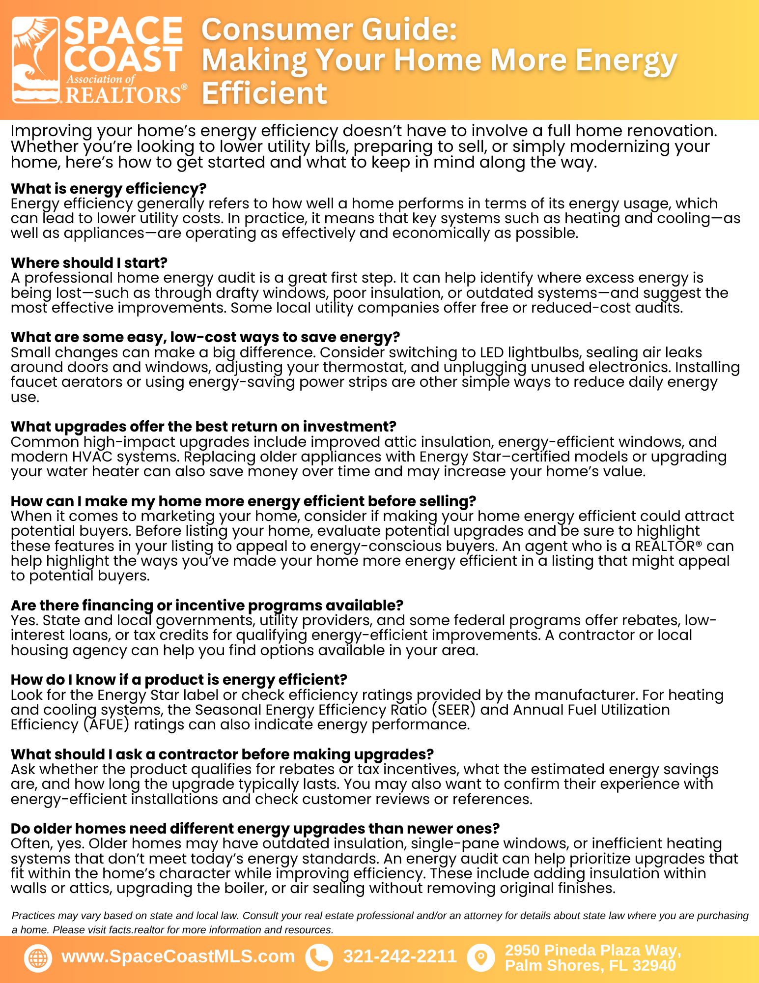 Consumer Guide: Making your home energy efficient