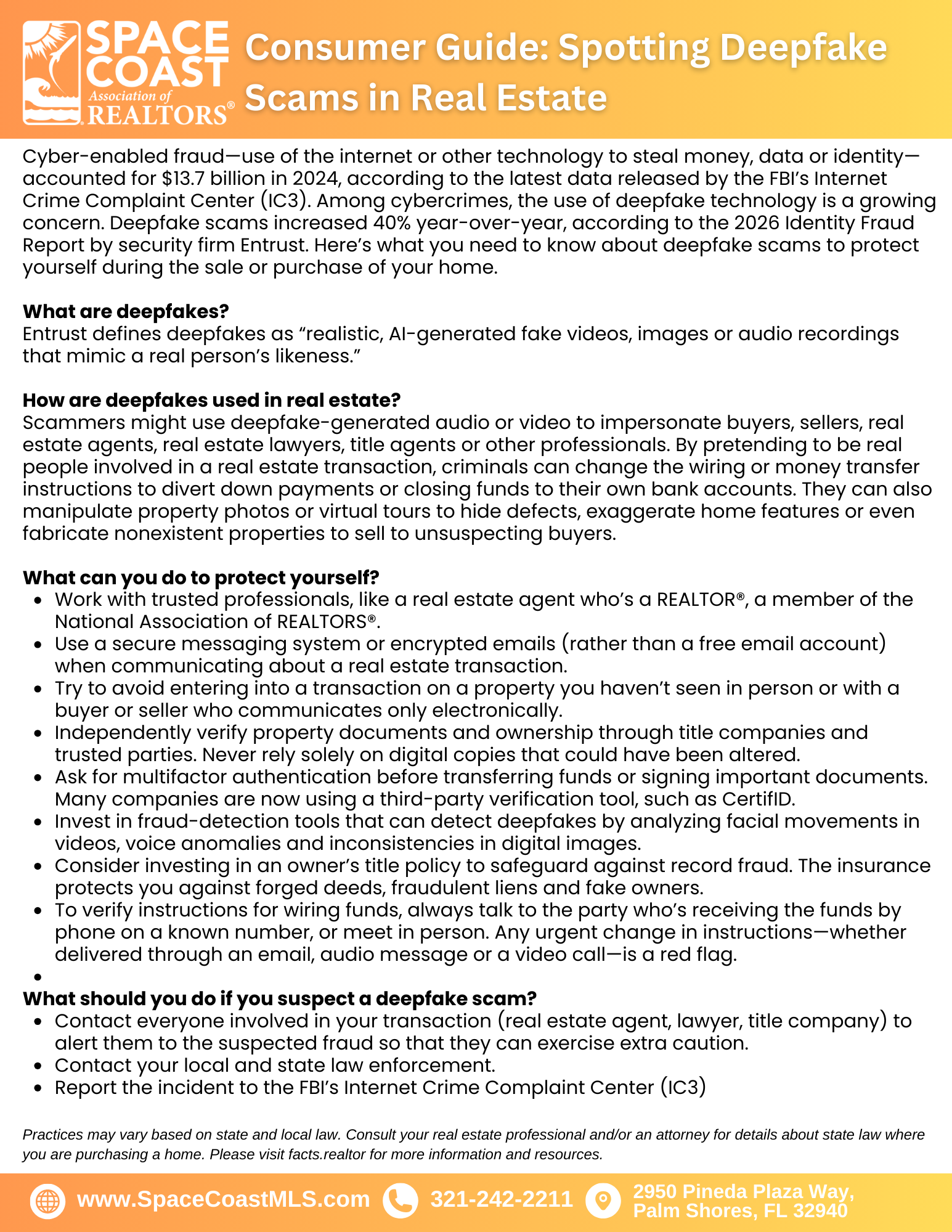 Consumer Guide: Spotting Deepfake scams