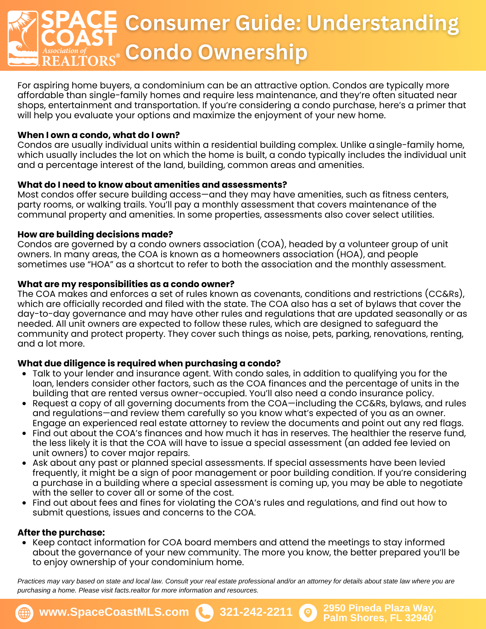 Consumer Guide: Understanding Condo Ownership