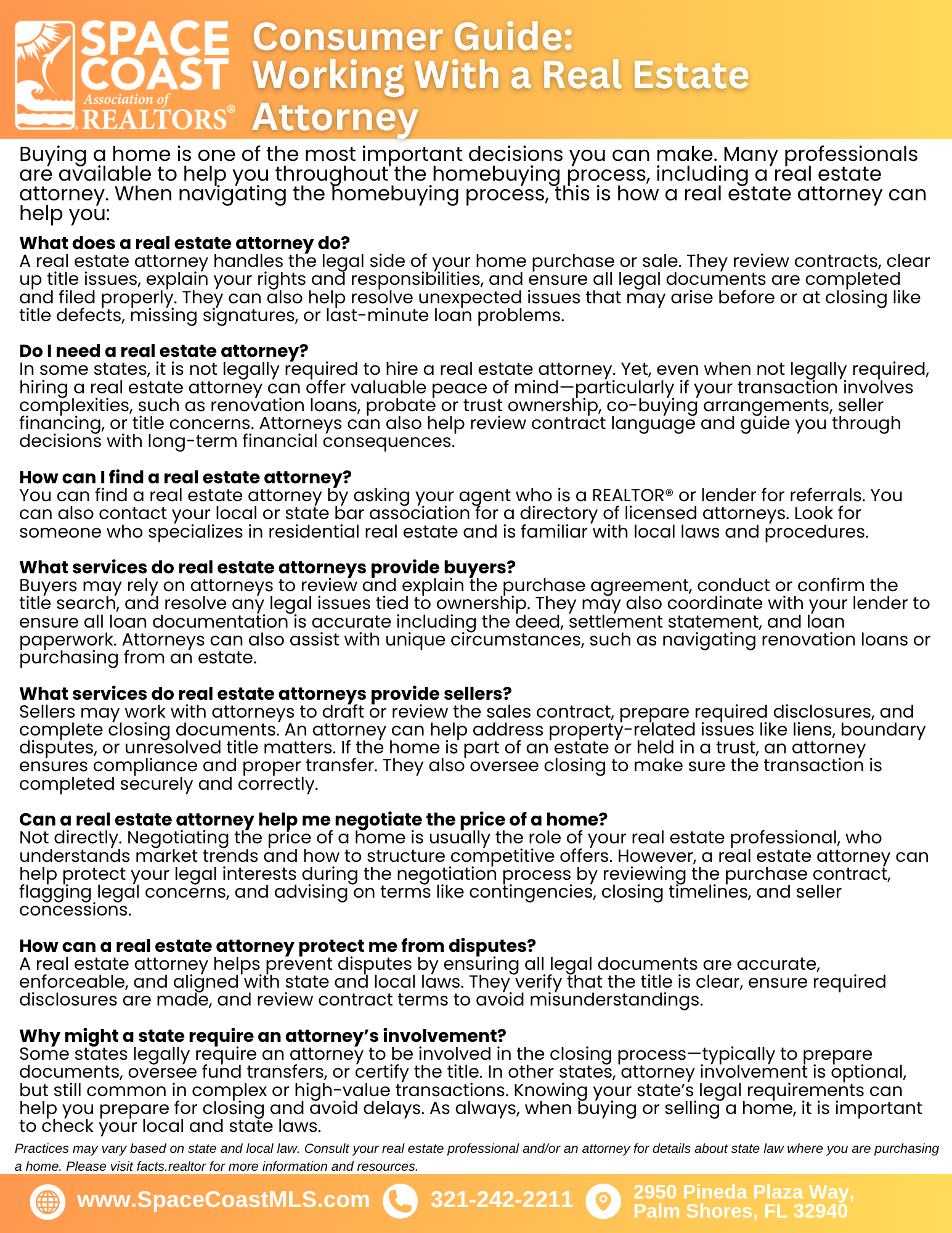 Consumer Guide:  Assistance Programs