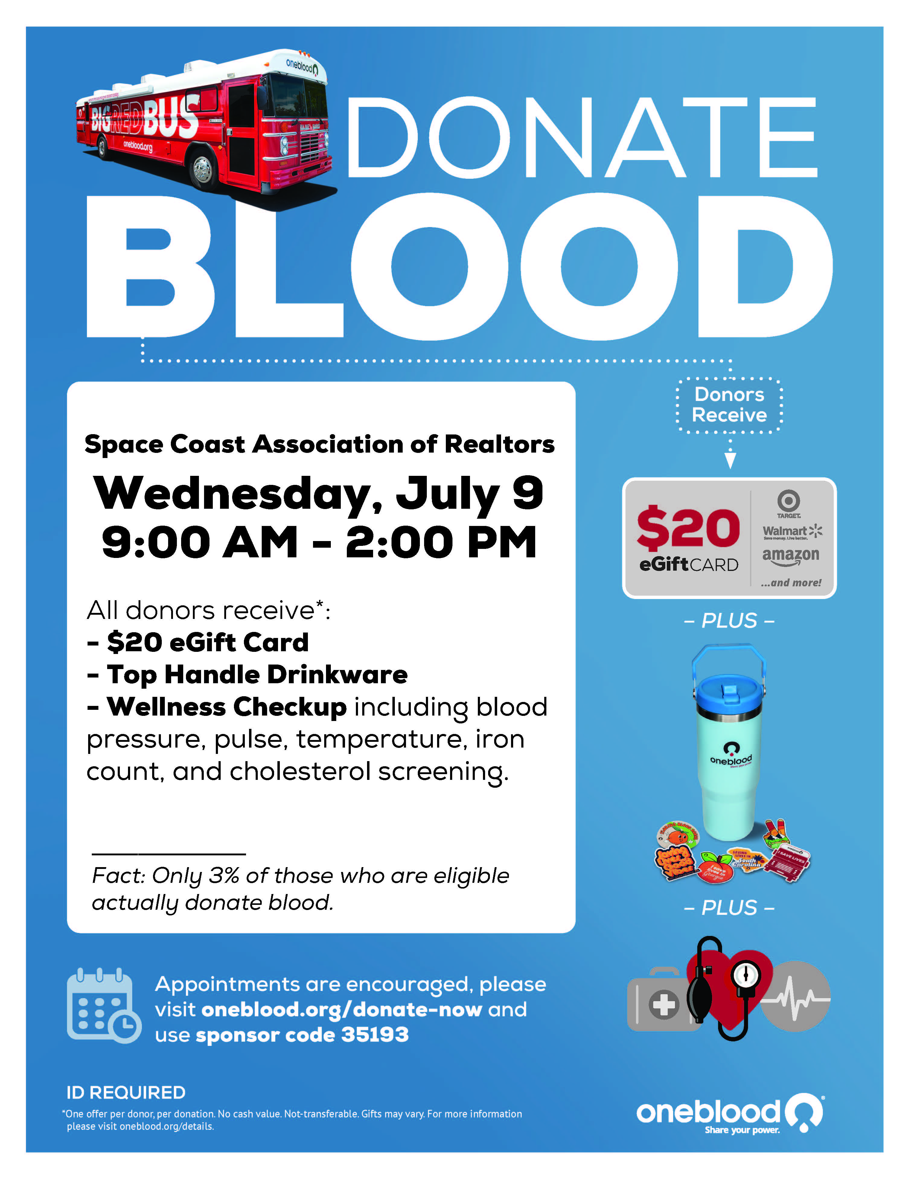 Blood drive flyer
