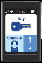 Supra XpressKEY logo Supra XpressKEY graphic of Supra icon images on smartphone