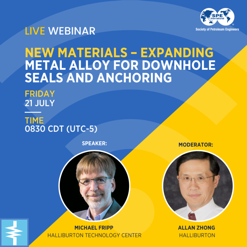 New Materials – Expanding Metal Alloy for Downhole Seals and Anchoring webinar thumbnail