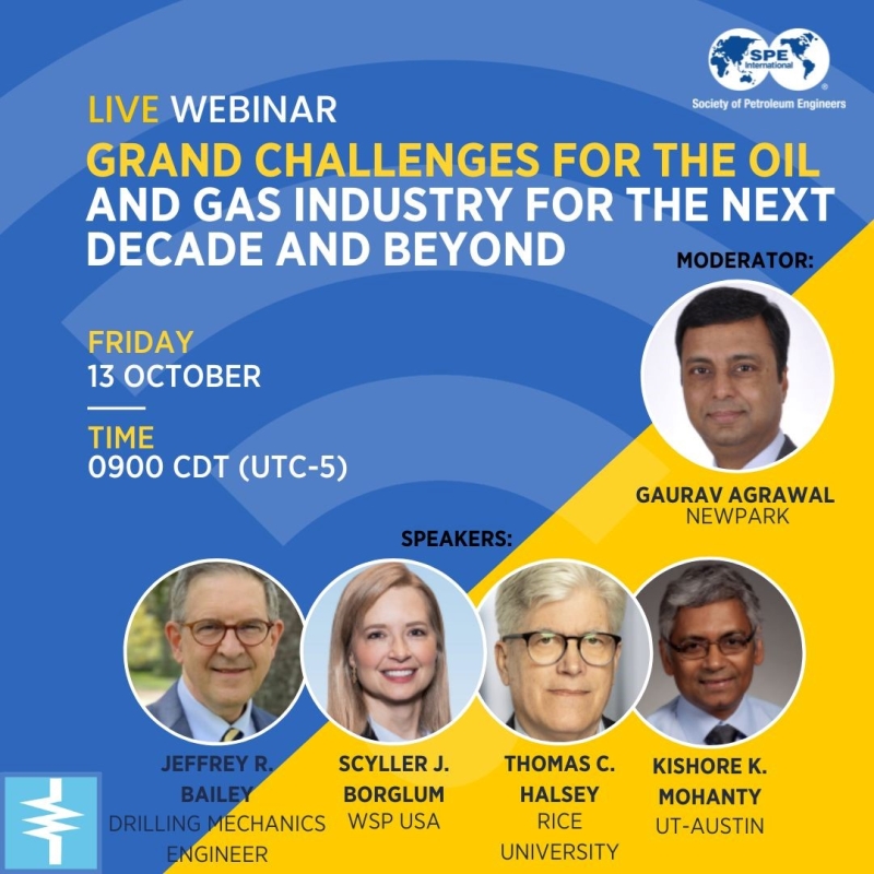 Grand Challenges for the Oil and Gas Industry for the Next Decade and Beyond webinar thumbnail