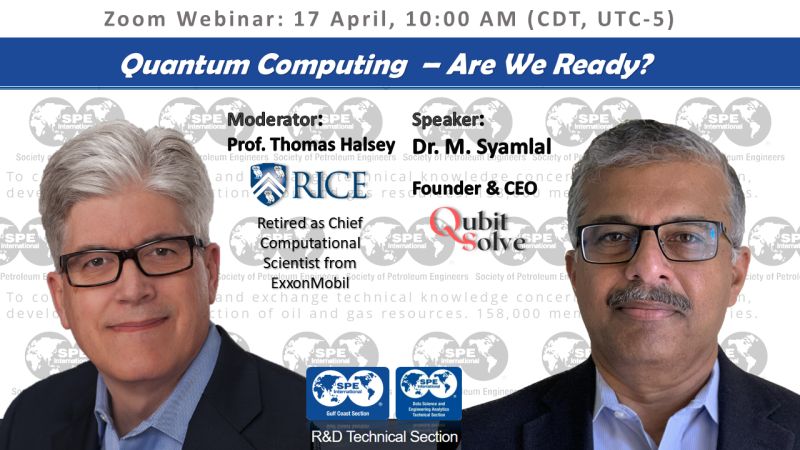 Quantum Computing in O&G - Are we Ready? - Madhava Syamlal webinar thumbnail