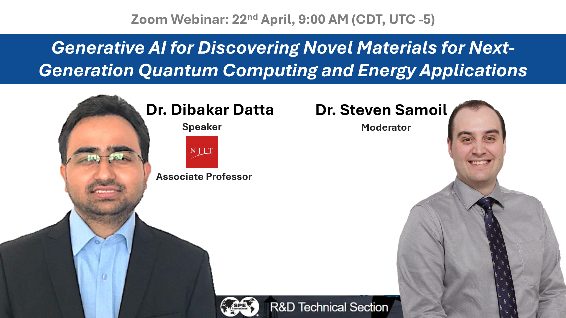 Generative AI for Discovering Novel Materials for Next-Generation Quantum Computing and Energy Applications webinar thumbnail