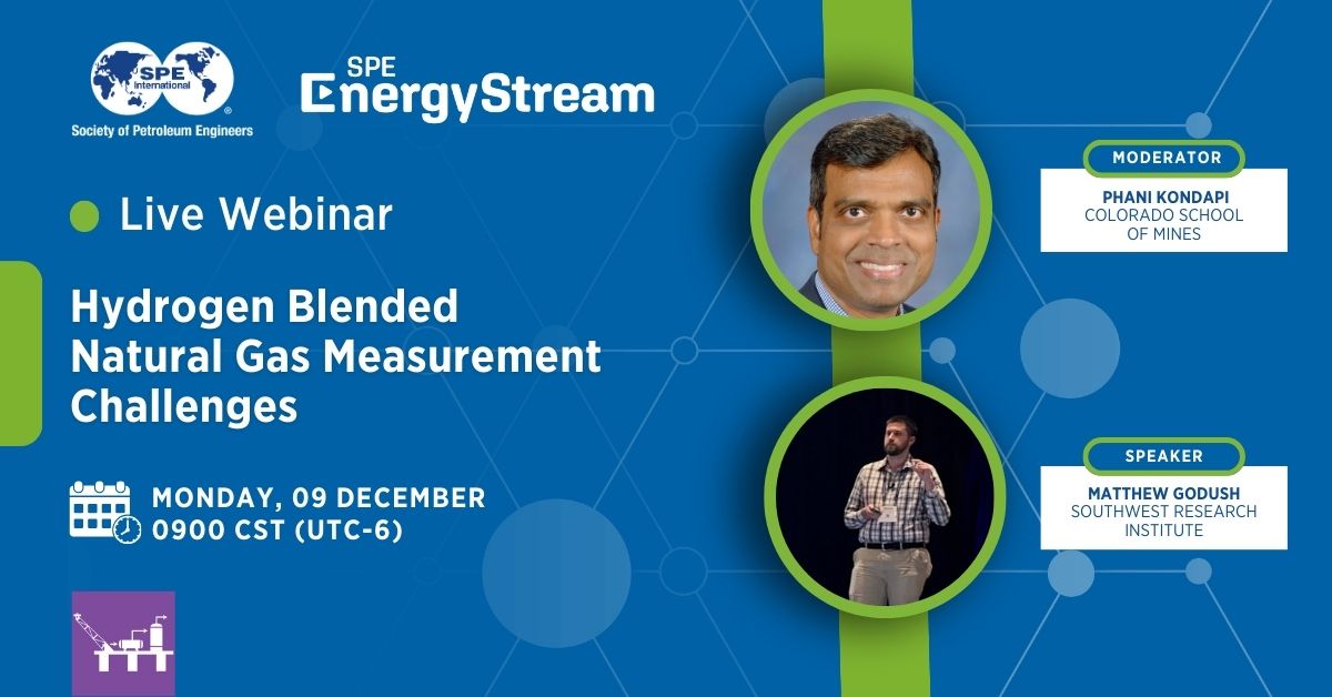 Hydrogen-Blended Natural Gas Measurement Challenges SPE Live flyer