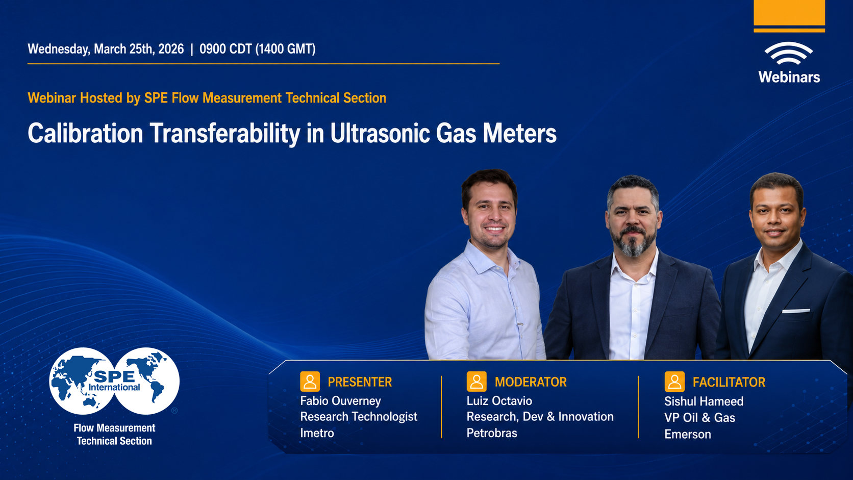 Calibration Transferability in Ultrasonic Gas Meters webinar flyer