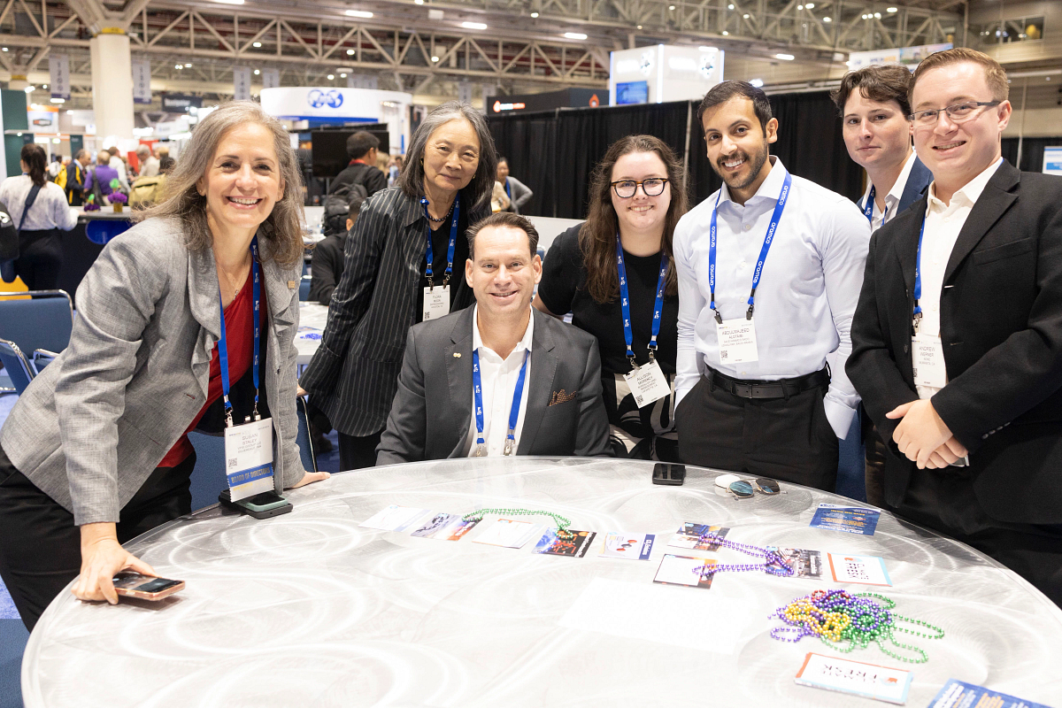 Members attending a session