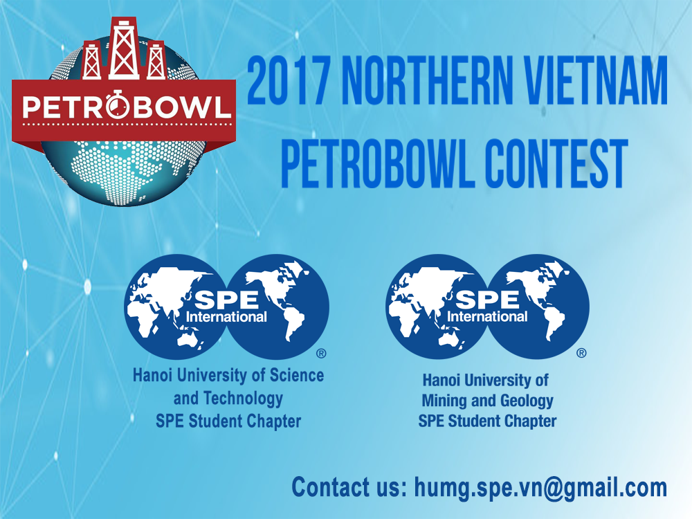 Poster for 2017 Northern Vietnam PetroBowl Competition