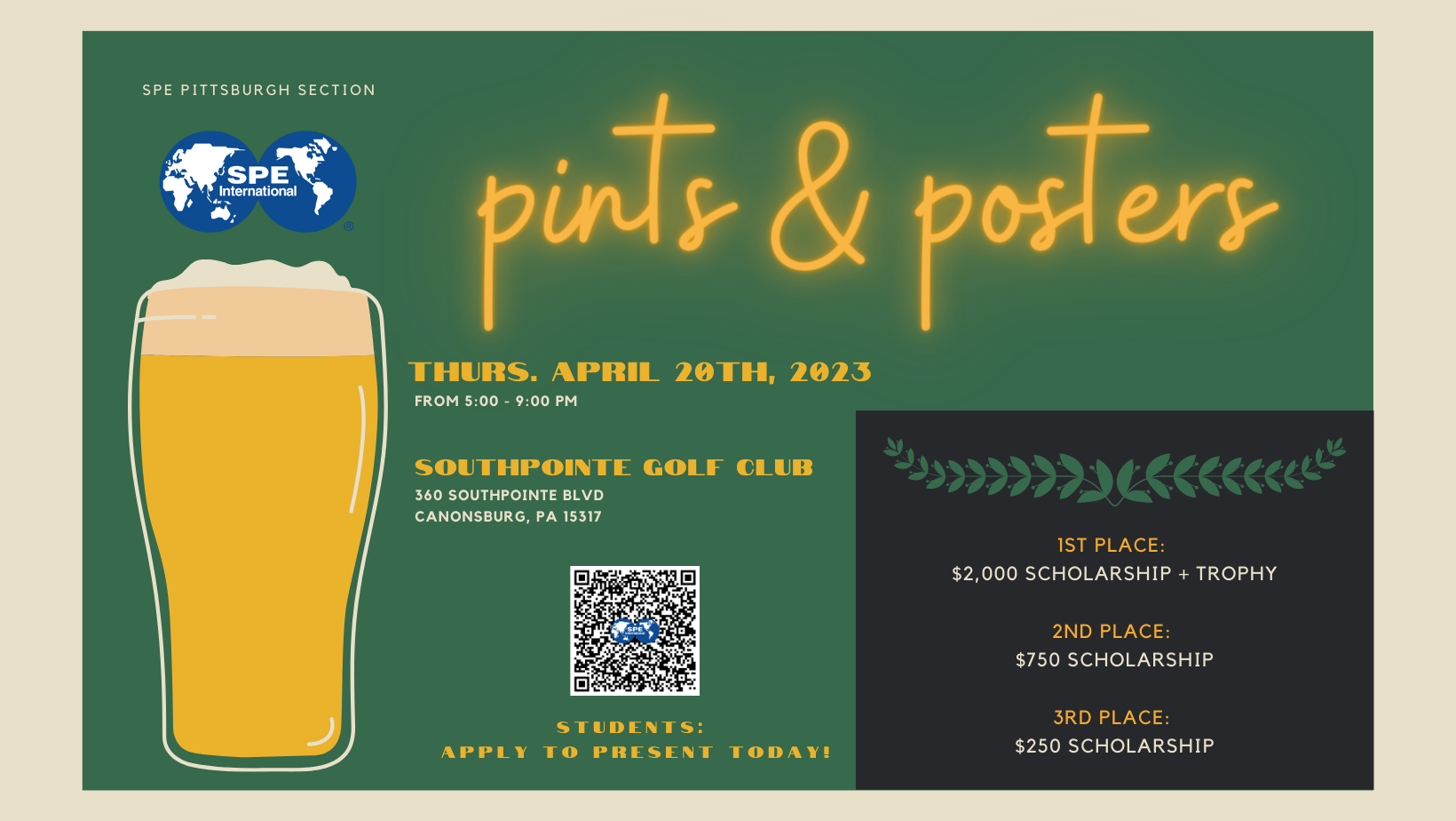 Pints and Posters Pittsburgh Section