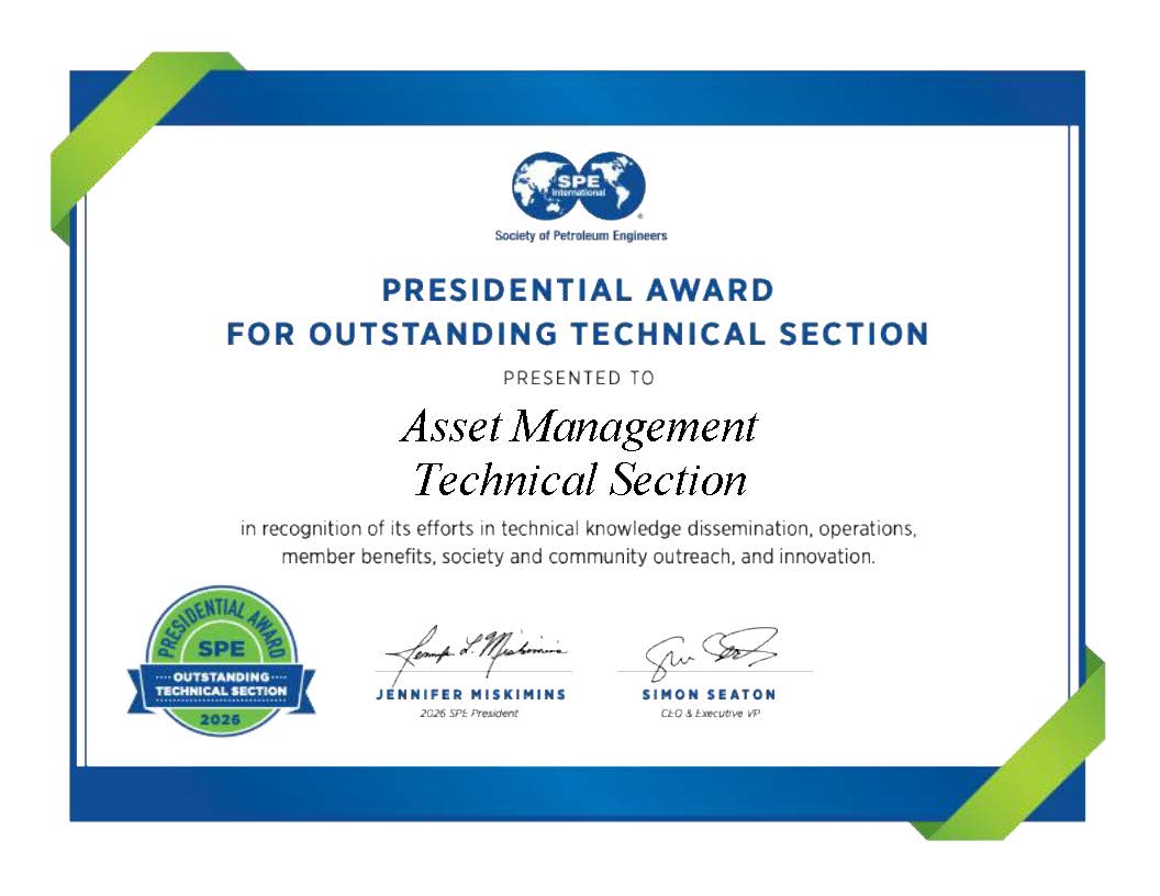 2026 Presidential Award for Outstanding Technical Section