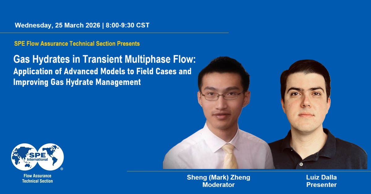 Webinar flyer: Gas Hydrates in Transient Multiphase Flow