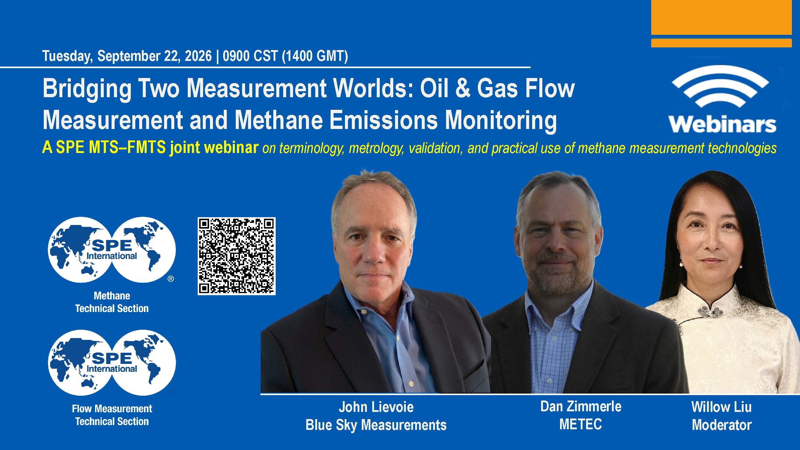 Bridging Two Measurement Worlds: Oil & Gas Flow Measurement and Methane Emissions Monitoring webinar flyer