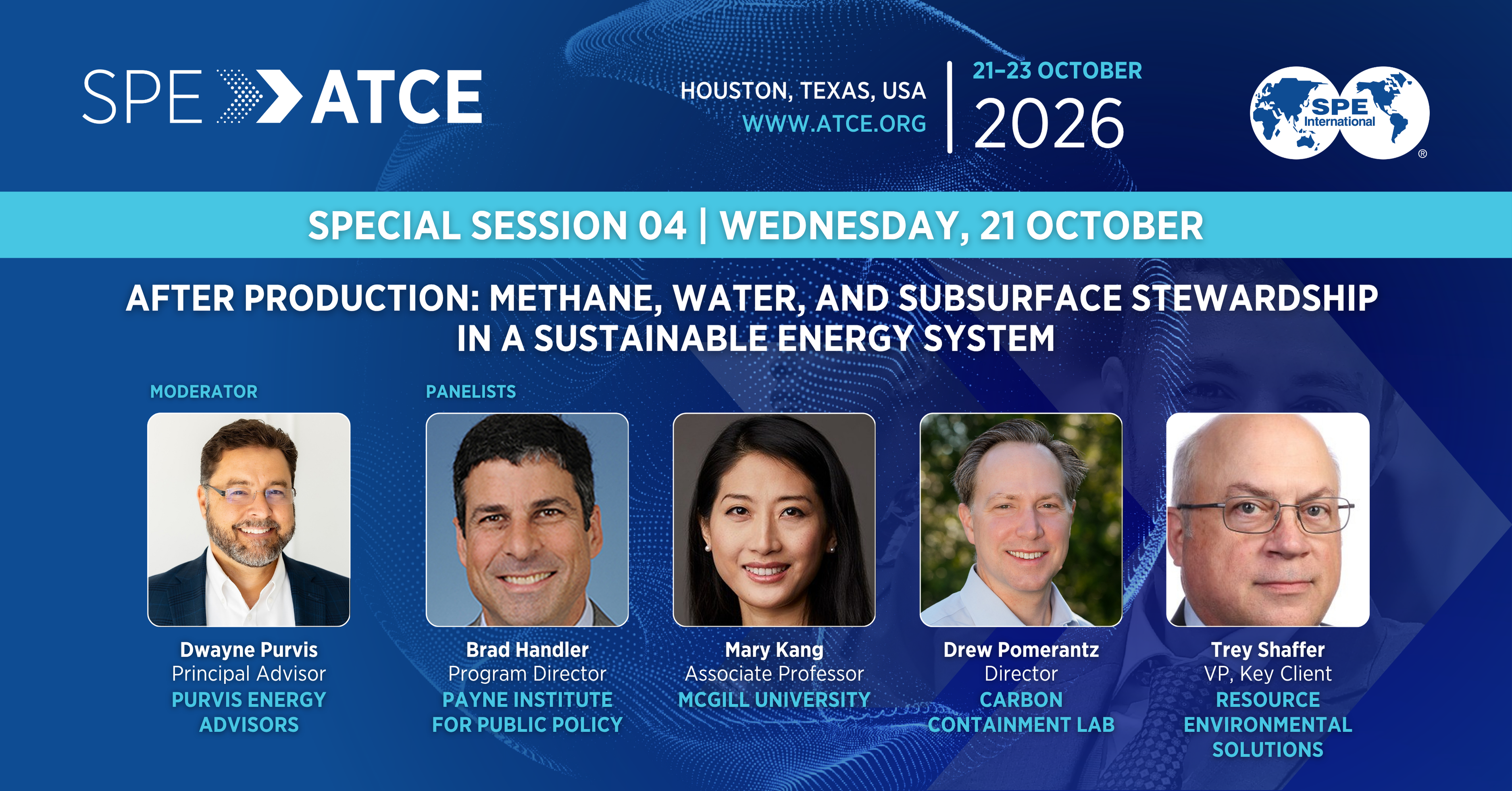 ATCE 2026 Special Session: After Production — Methane, Water, and Subsurface Stewardship in a Sustainable Energy System