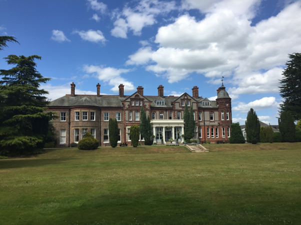 A building surrounded by grounds