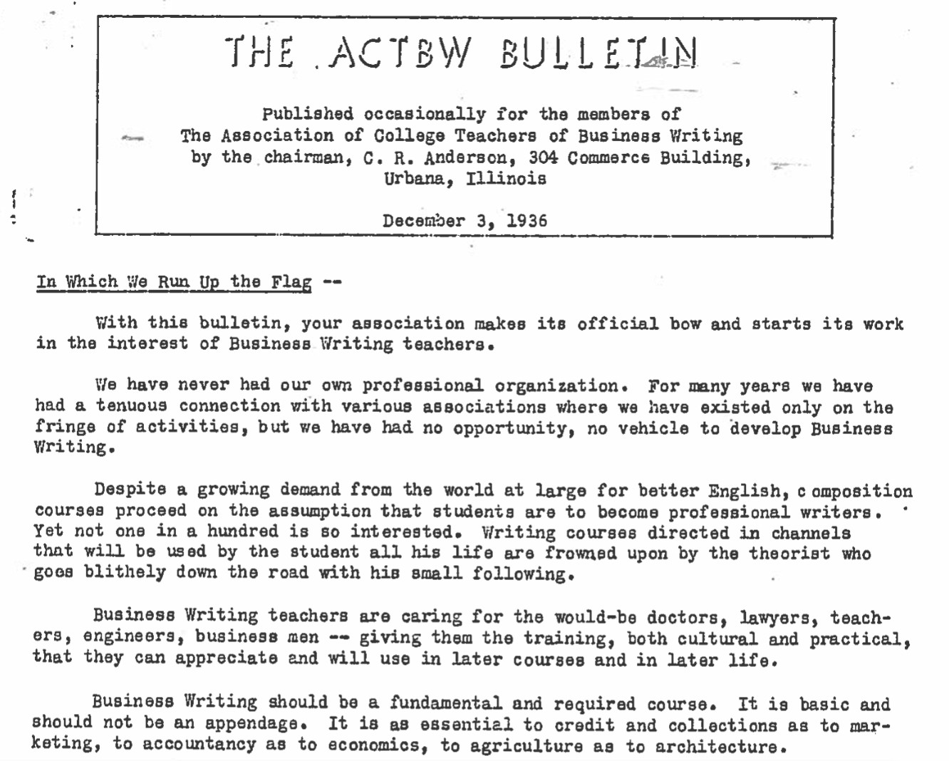 The Bulletin, first edition