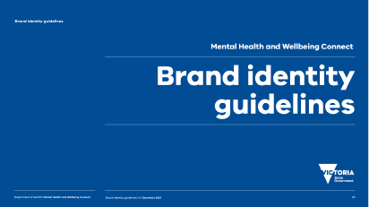 An image of the front cover of the brand identity guidelines