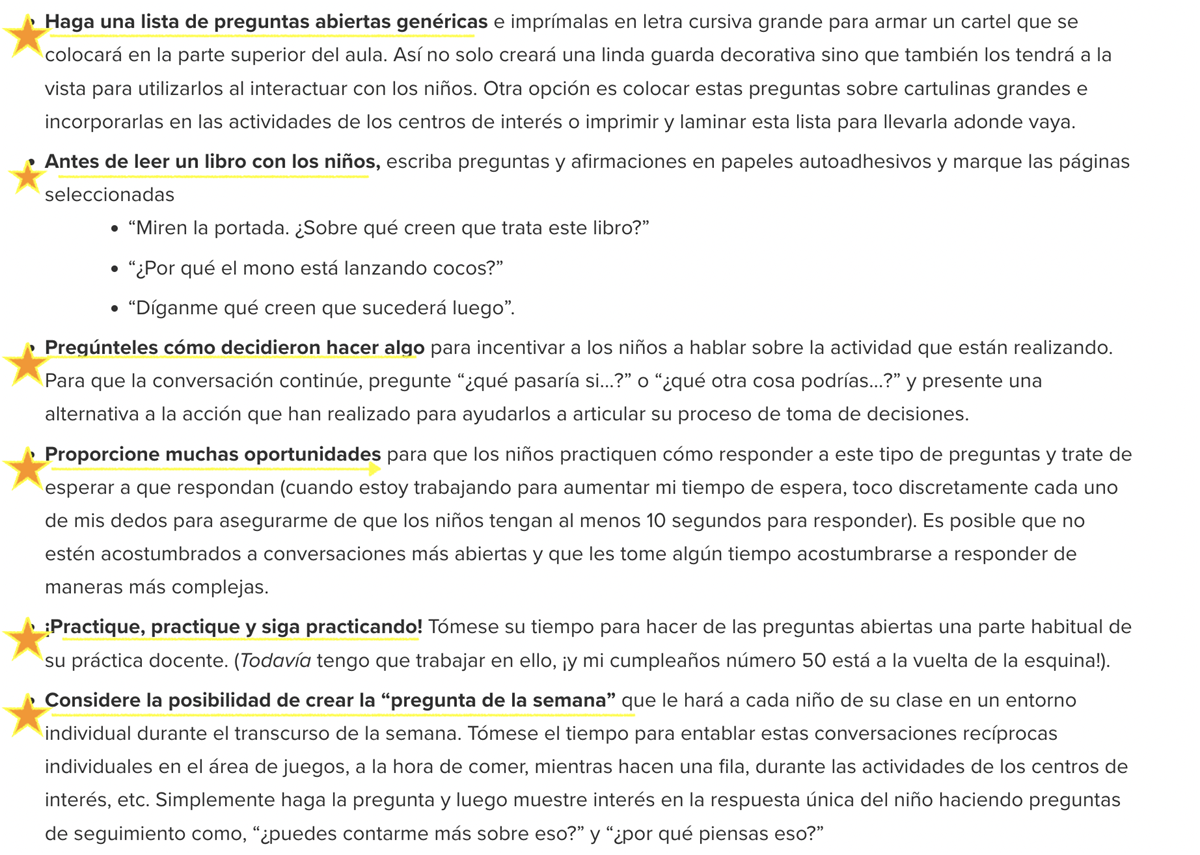 Consejos Para Maestros: Hacer Preguntas Abiertas