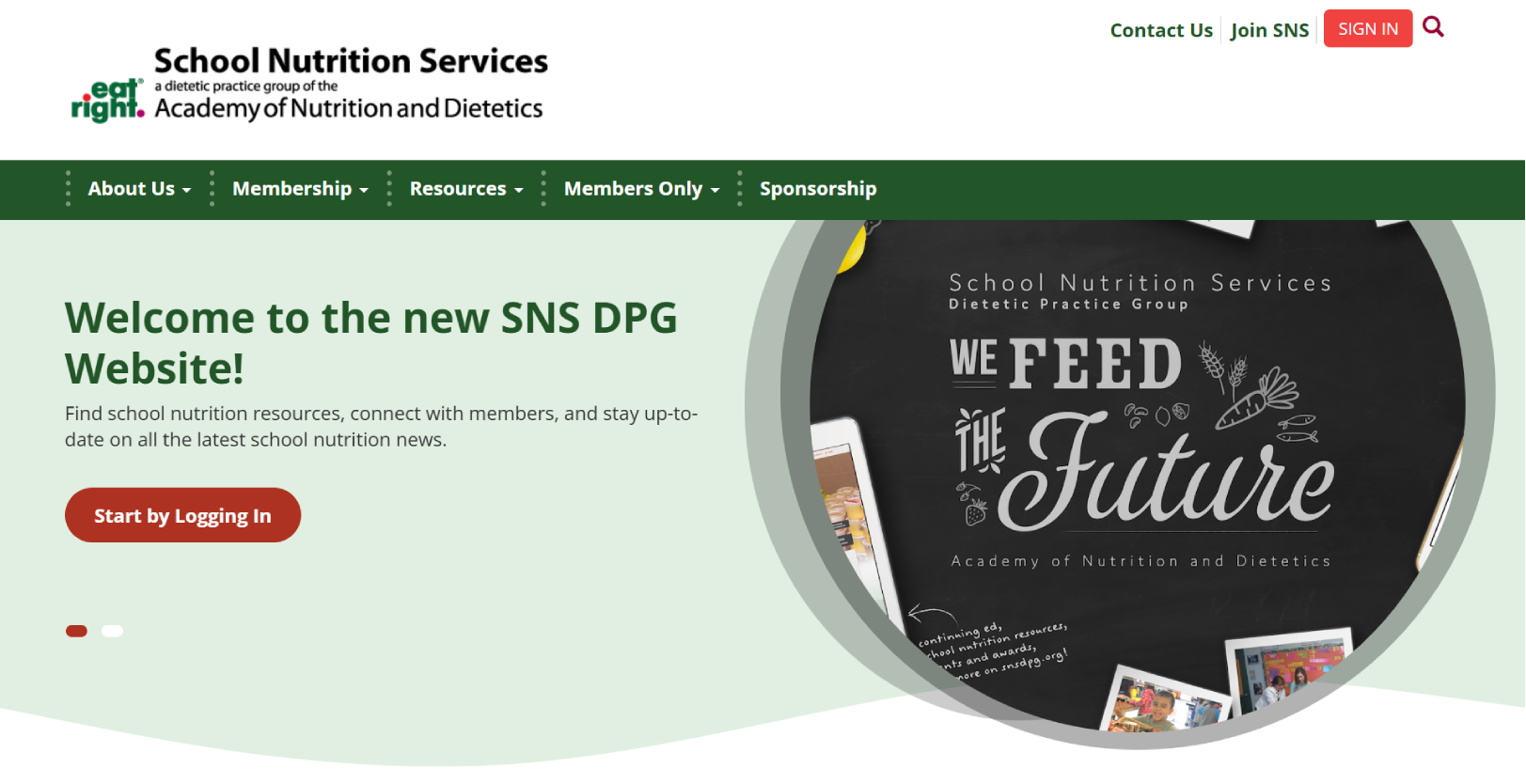 SNS website