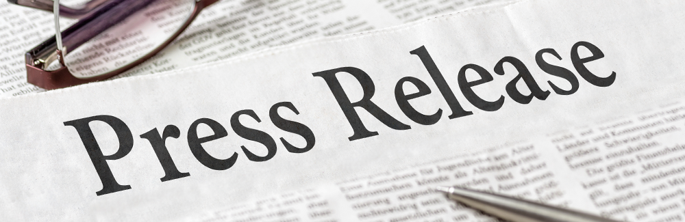Image of newspaper with the text, Press Releases