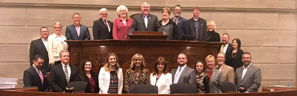 Missouri realtor members at the capitol in jefferson city