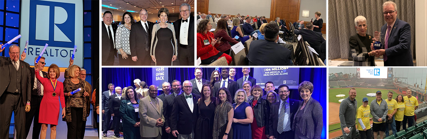 Collage of images from NAR Annual event in San Francisco