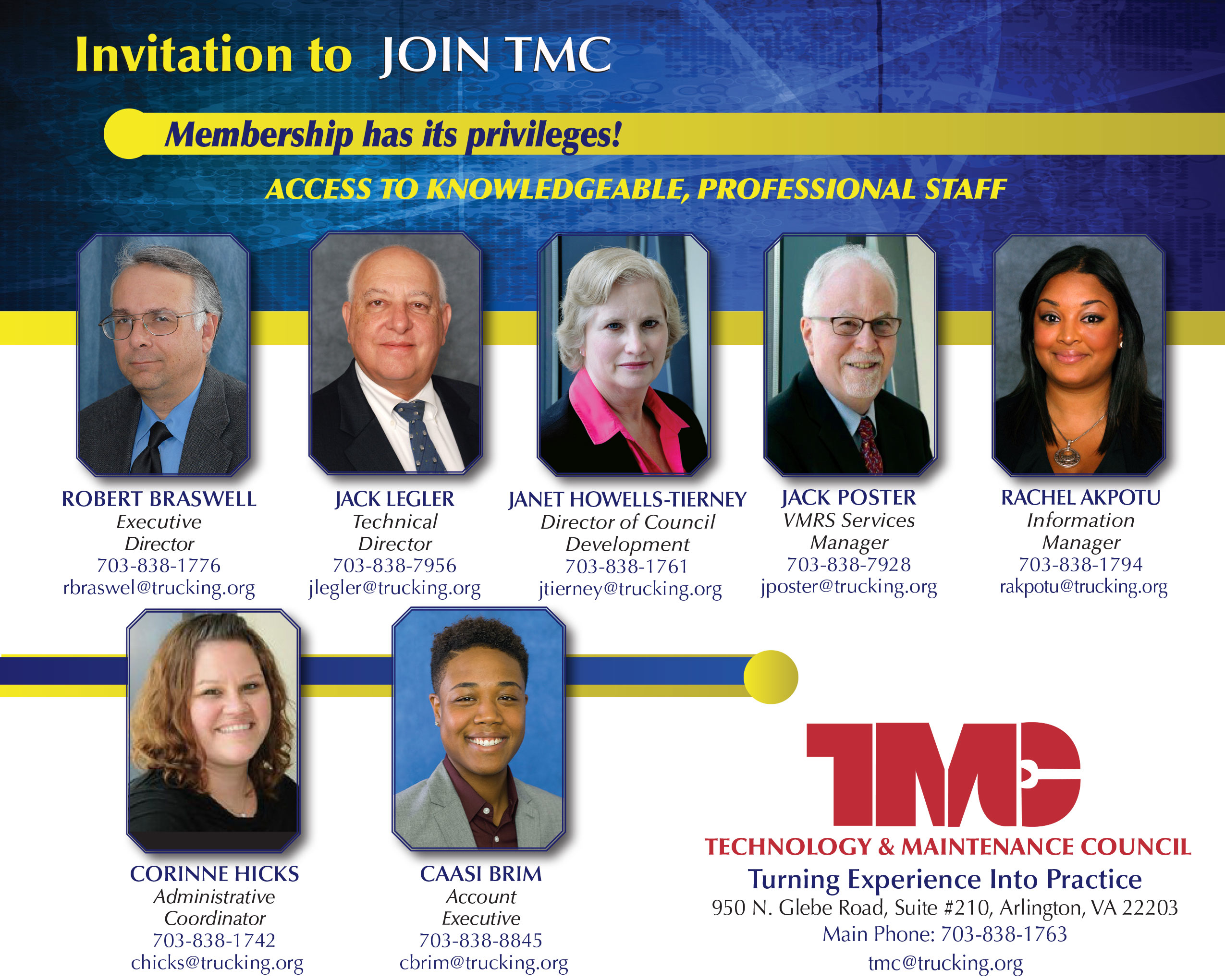 photos of TMC staff members