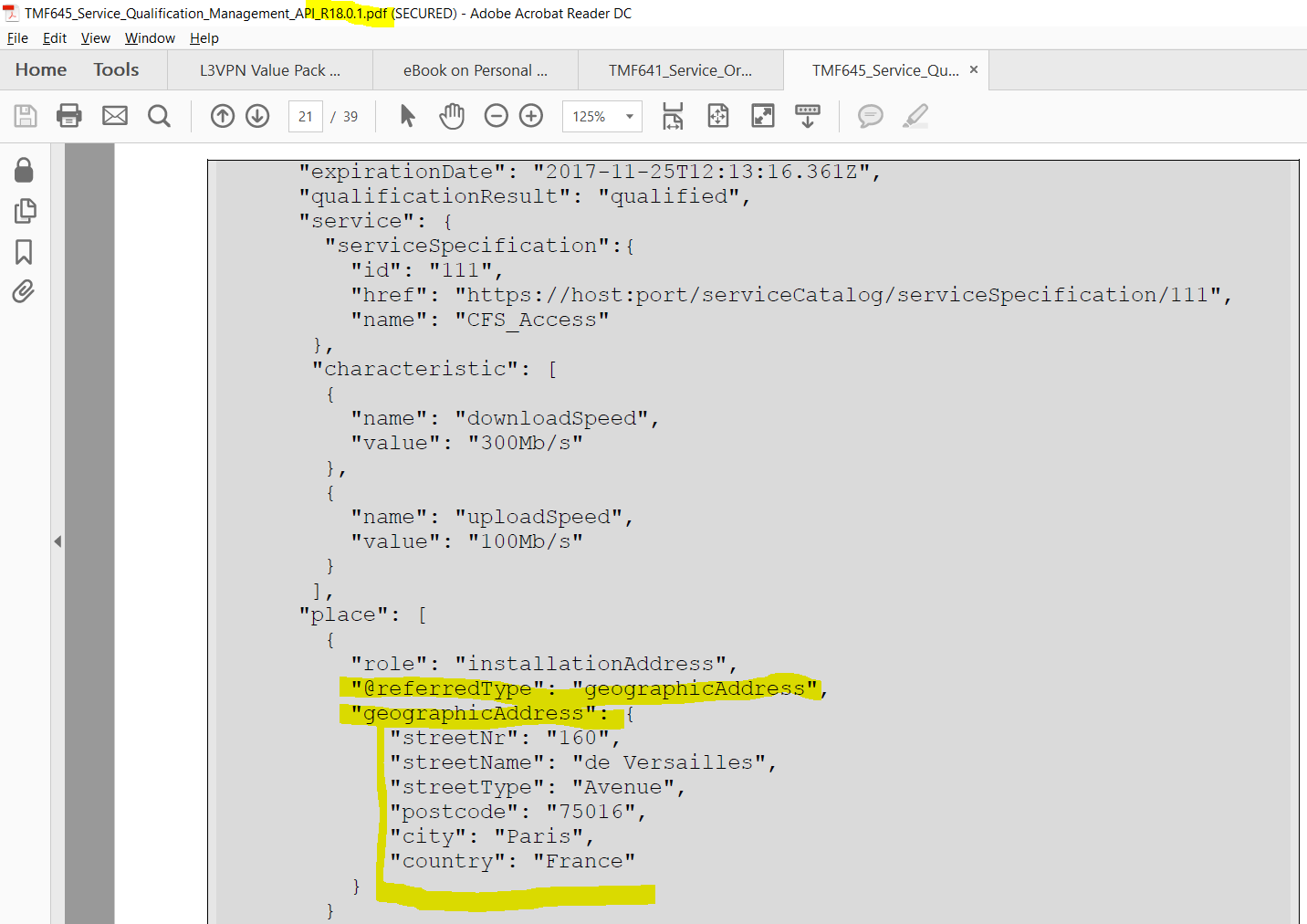 fullGeographicAddress in v18.0.1 fullGeographicAddress in v18.0.1