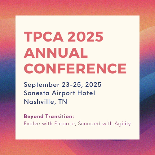 TPCA 2025 Conference Graphic with theme and event details