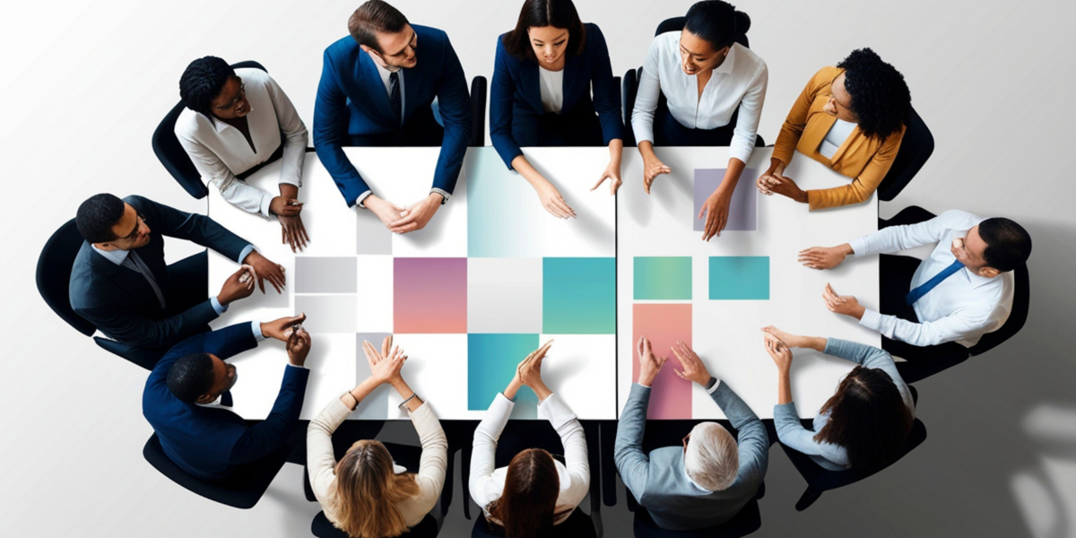 Business Group at a Conference Table