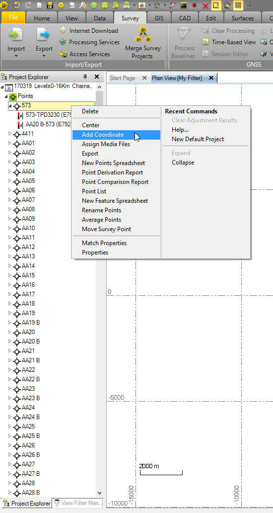 Survey Network Adjustment Level Only Trimble Business Center