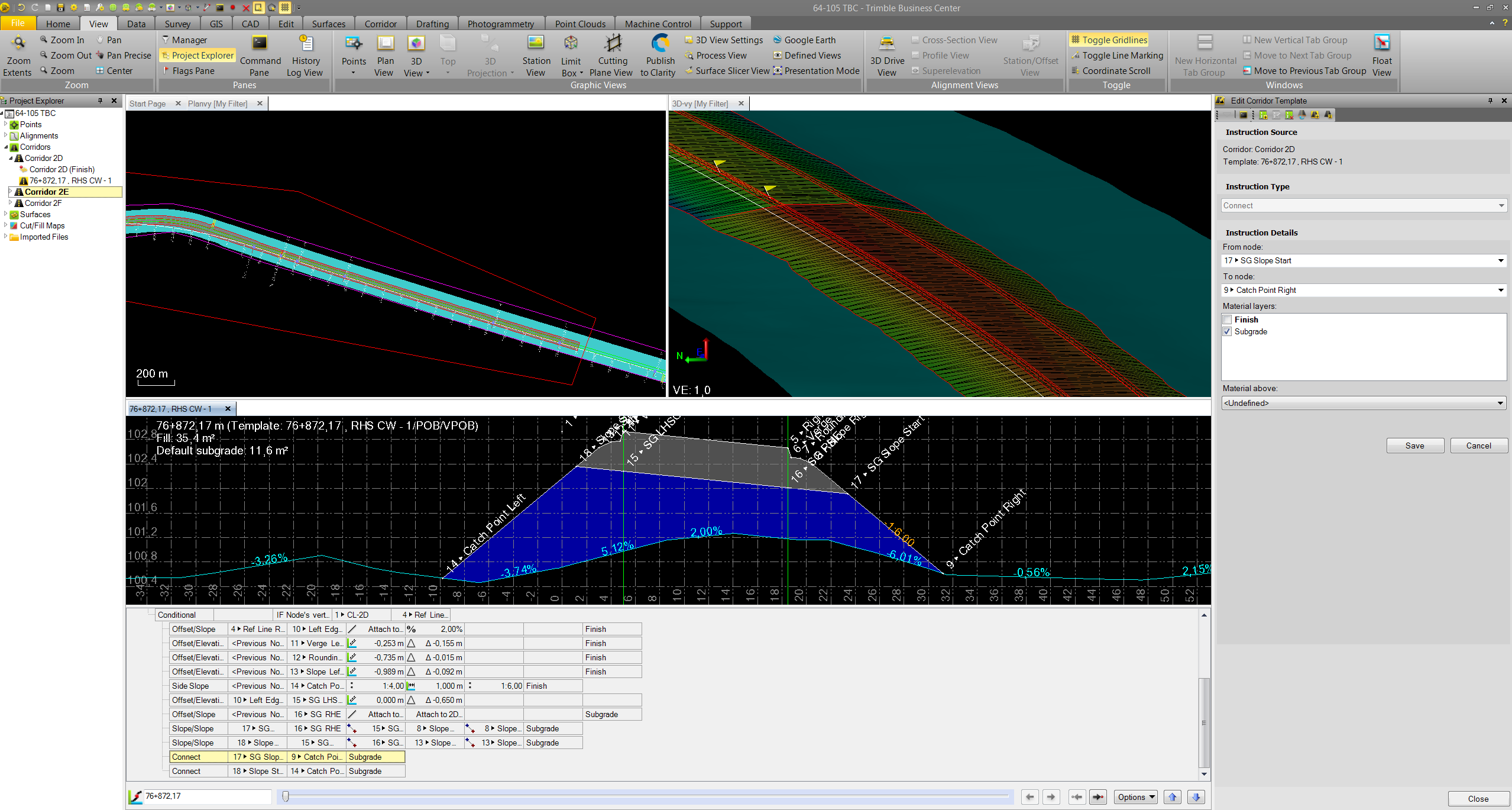 Connect subgrade mtrl layer to OGL