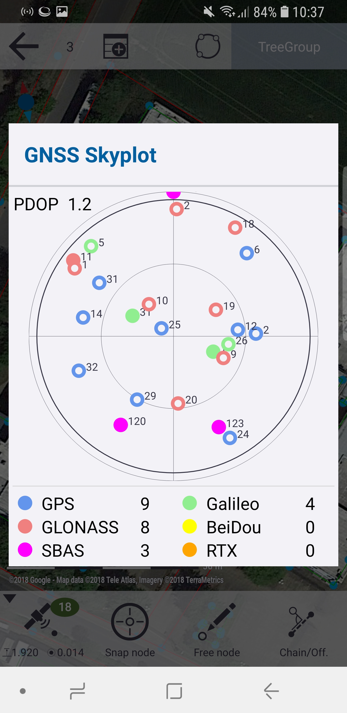 Penmap for Android working with Trimble Catalyst and GLONASS support