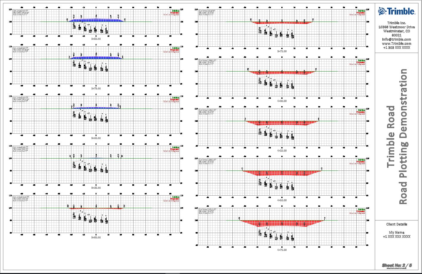 Cross Section Sheet Output