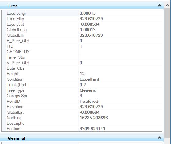 Tree Attributes from BC-HCE to Microstation