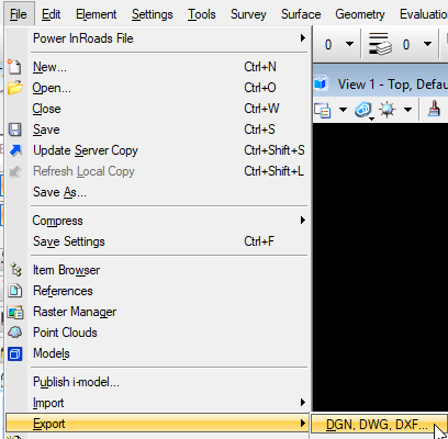MicroStation Export to DWG/DXF