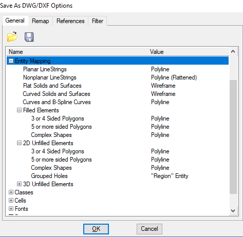 MicroStation Entity Mapping