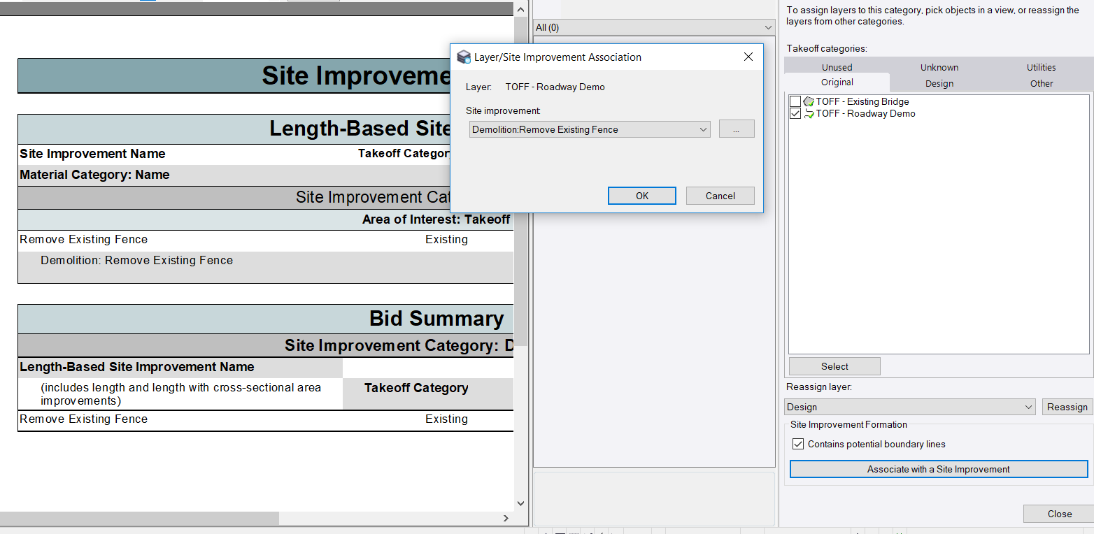 Takeoff Report Trimble Business Center