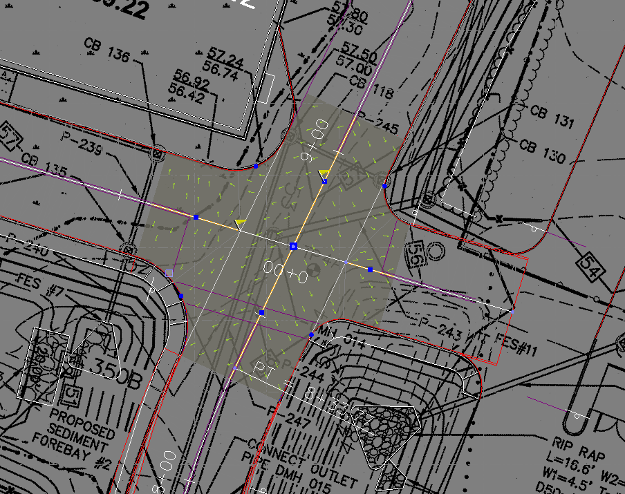 Cross Intersection questions Trimble Business Center