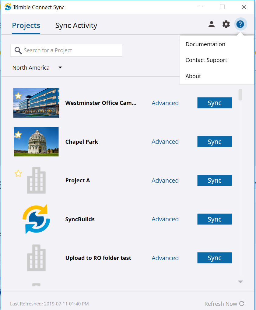 Choose Help option from top right corner