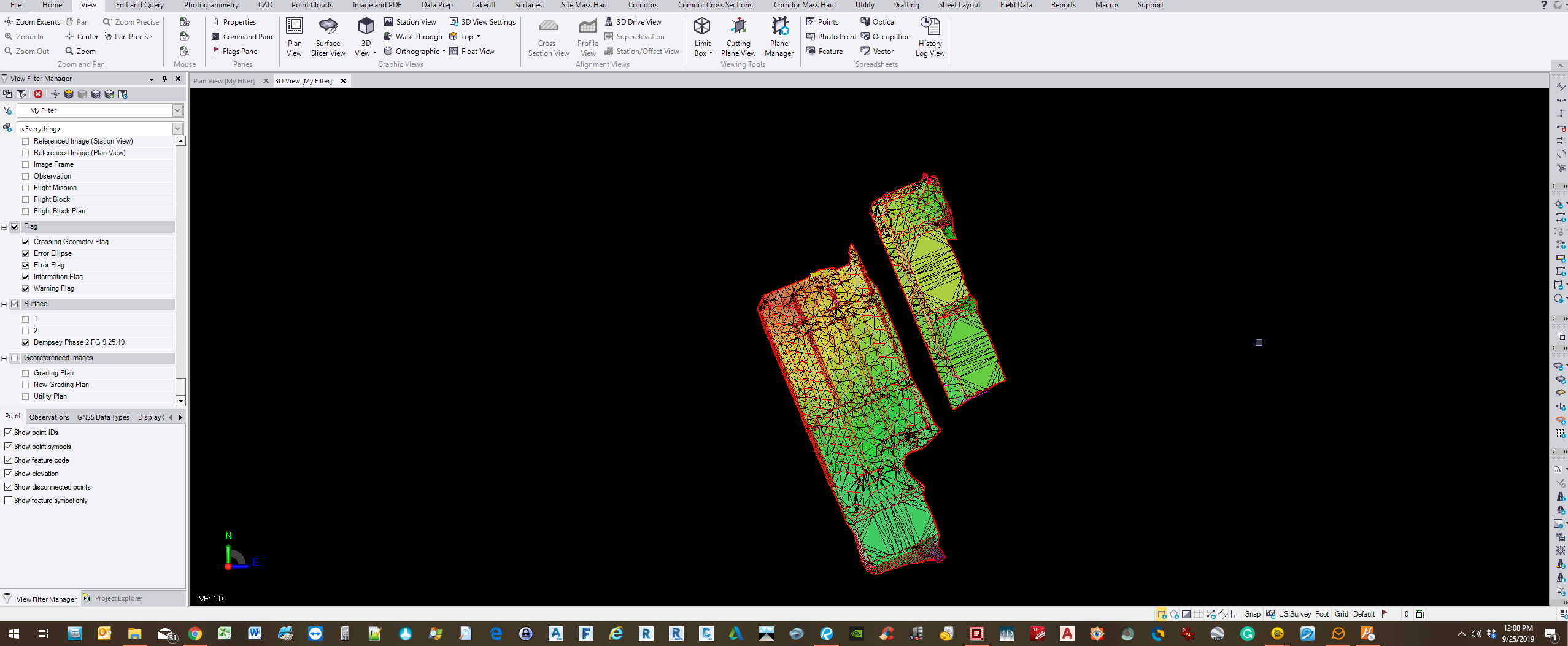 Two surfaces combined that do not bridge