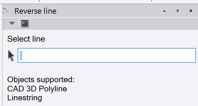 Reverse Line Command UI