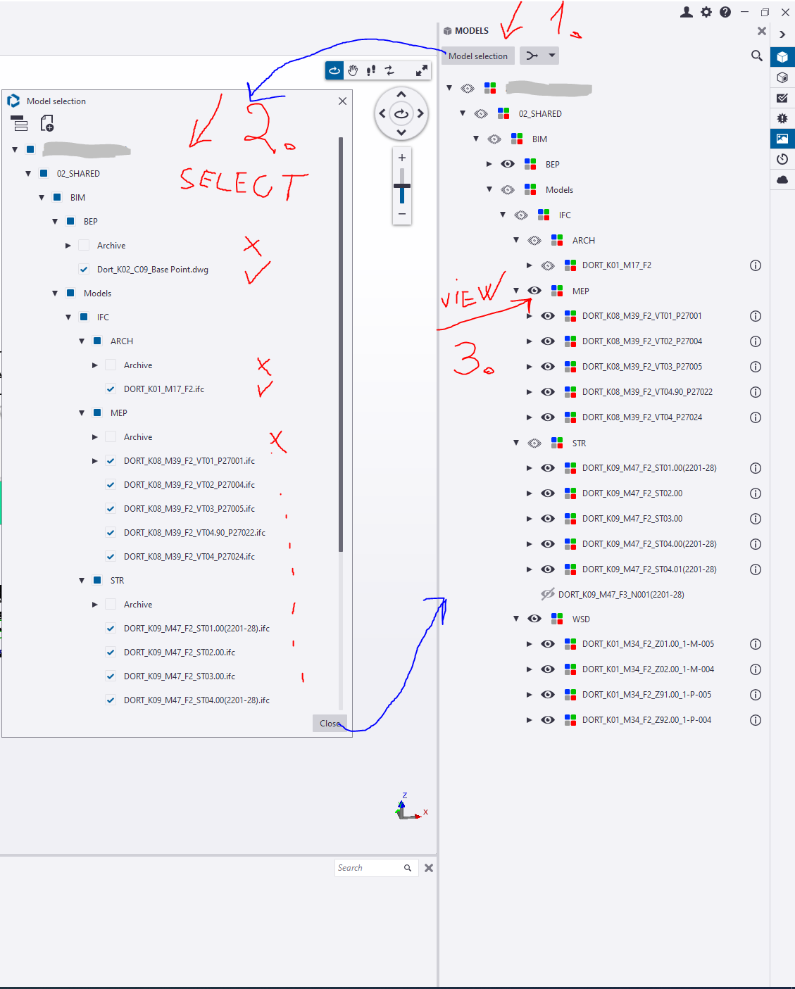 Trimble Connect 3D Viewer (view only ifc, by project folder structure