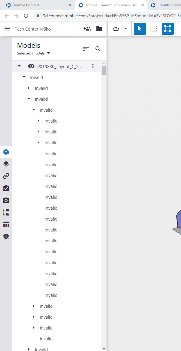 .NWD files showing INVALID list of componets | Trimble Connect User Forum