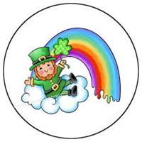 Leprechaun with Rainbow