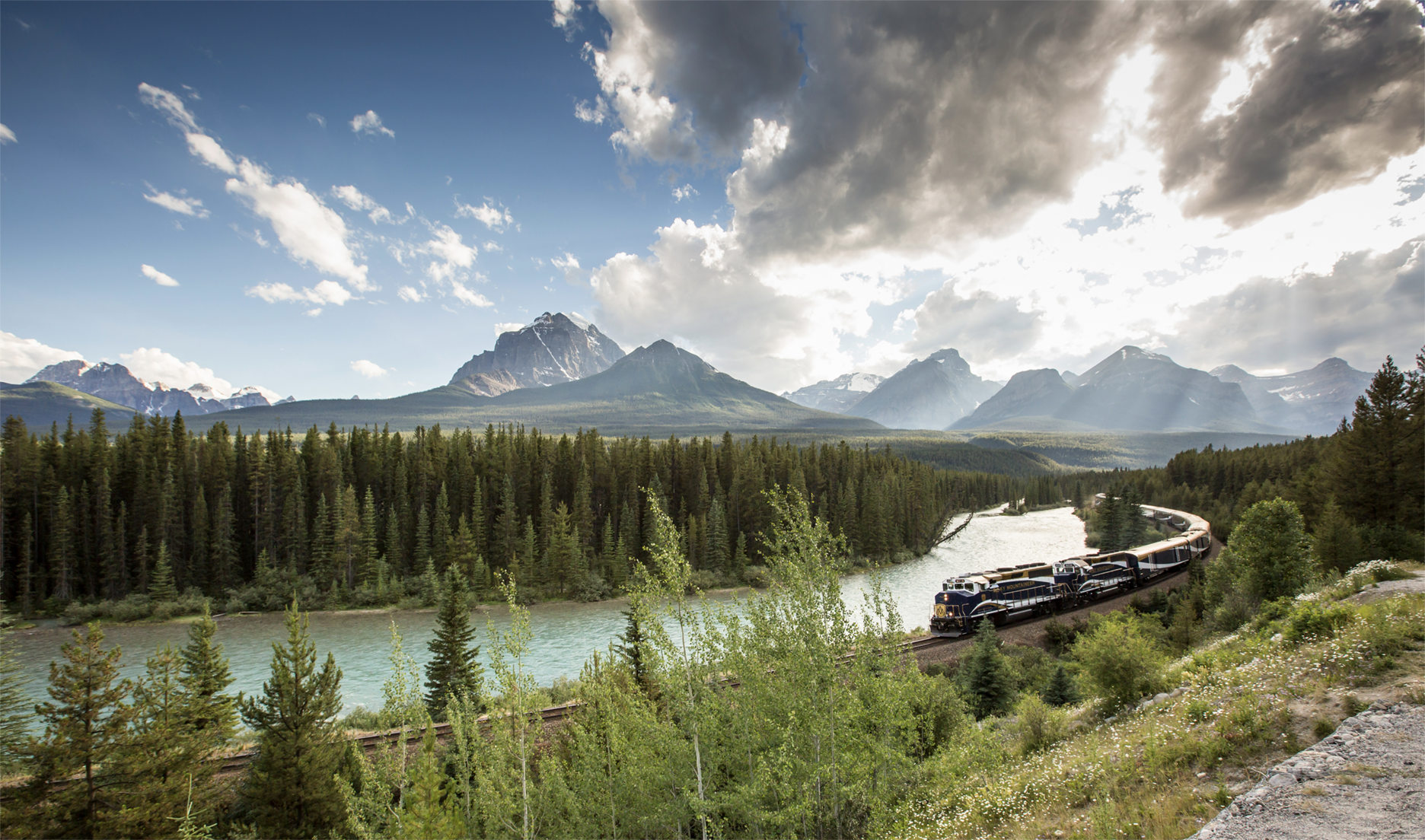 Canadian Rockies mountain landscape